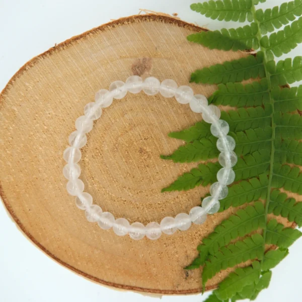 Bergkristall Edelstein-Armband 6mm Perlen