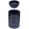 Speckstein Chakra blaue Duftlampe