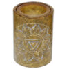 Speckstein gelbe Chakra Duftlampe