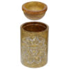Speckstein gelbe Chakra Duftlampe