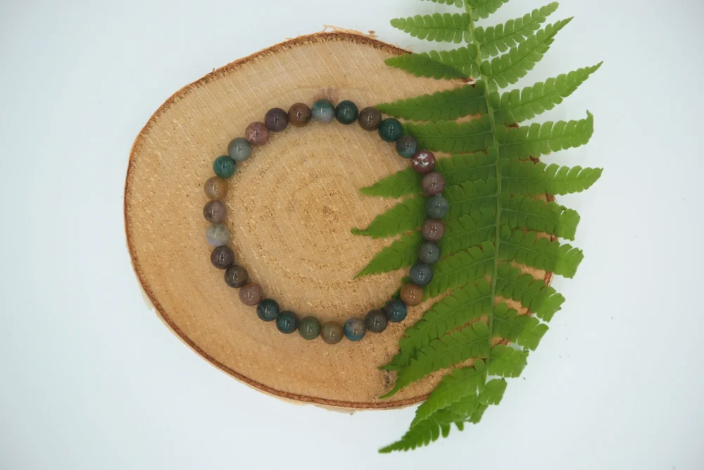 Achat Indisch v O Achat indisch Edelstein-Armband 6mm Perlen