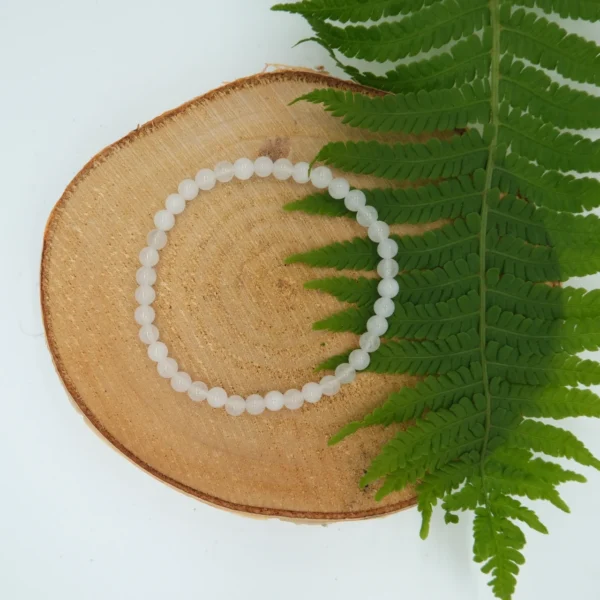 Malaysia Jade Edelstein-Armband 4mm Perlen