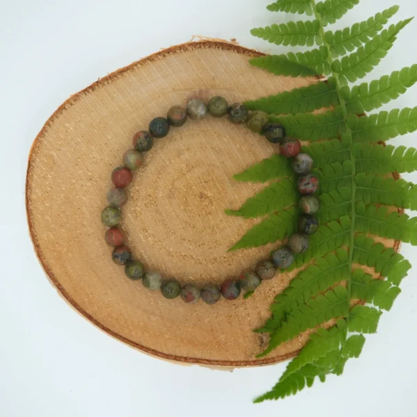 Unakit Edelstein Armband 6mm Perlen