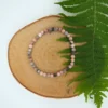 Zebra Jaspis Edelstein-Armband 4mm Perlen