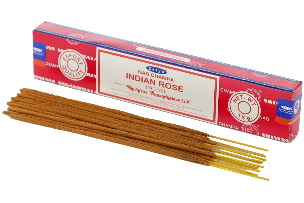 Indian Rose Räucherstäbchen Satya