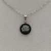 Schleierkraut weiß klein Halskette Schleierkraut weiß Anhänger 13,5mm | Halsketten wählbar | mit echter Blume