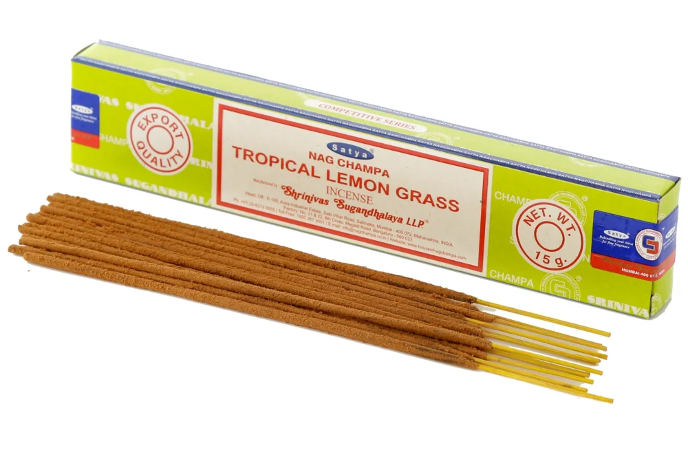 Tropical Lemongrass - Tropisches Zitronengras Räucherstäbchen Satya