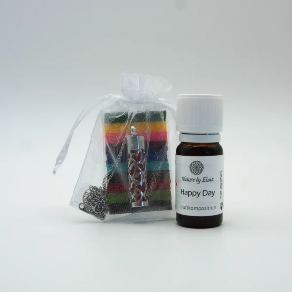 Aroma-Halskette Herz Set mit Happy Day