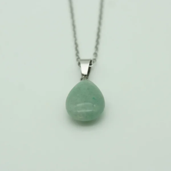 Aventurin grün Tropfen Halskette