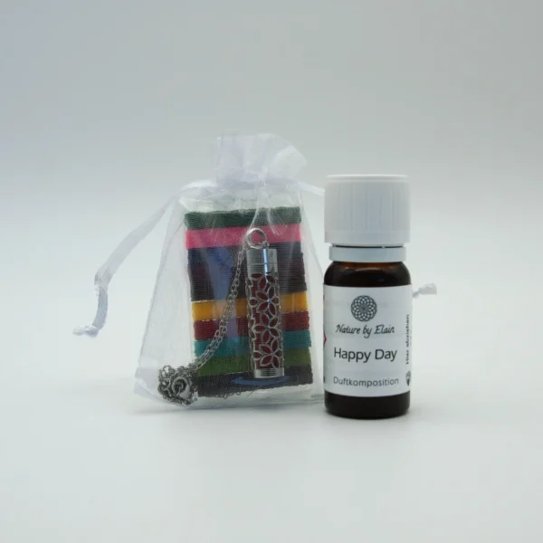 Aroma-Halskette Blume Set mit Happy Day