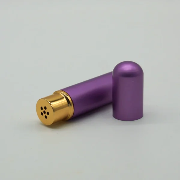 Inhalierstift Glas-Alu violett