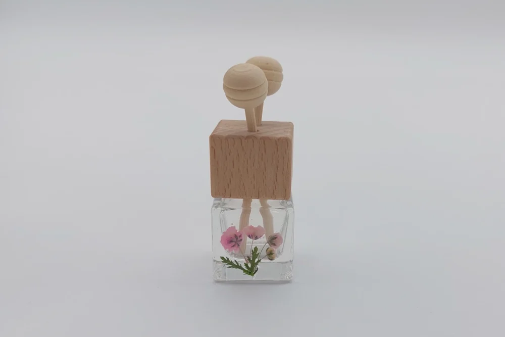 Schleierkraut rosa Auto und Raumbedufter mit echten Blumen