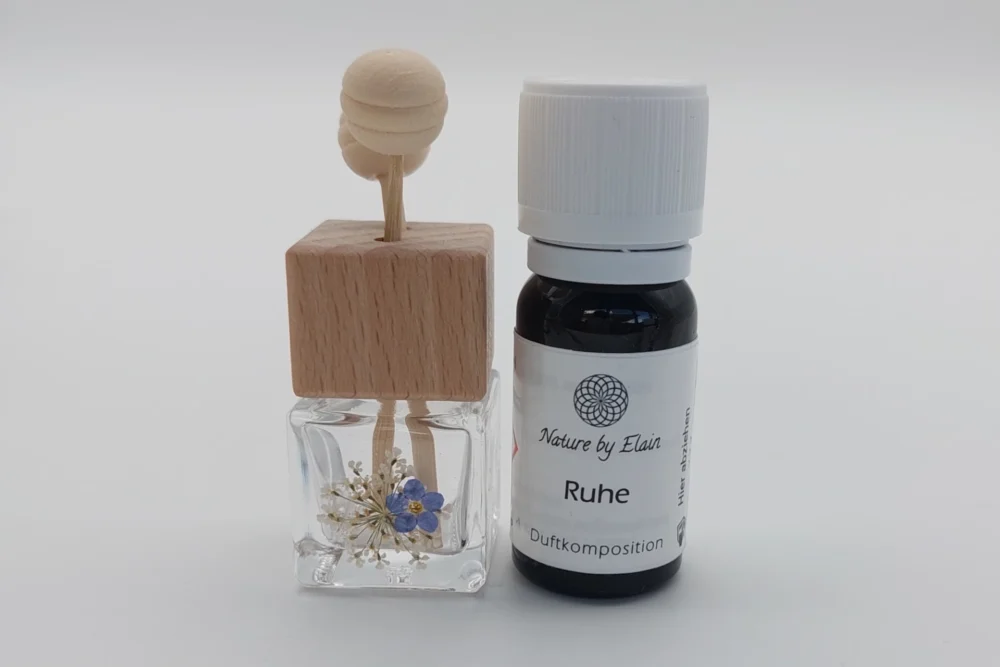Ruhe Set Mini Raumbedufter mit echter Vergissmeinnichtblume-Wilde Möhre