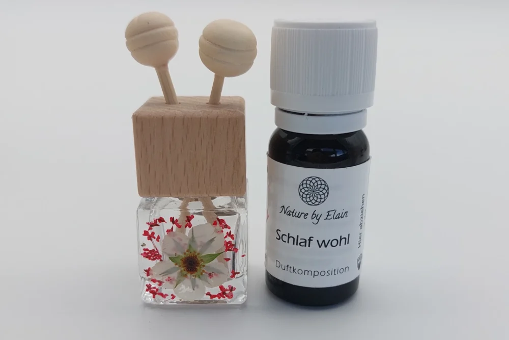 Schlaf wohl Set Mini Raumbedufter mit echter Erdbeerblüte