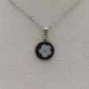 Spierstrauch weiß klein Halskette Spierstrauch Anhänger 13,5mm | Halsketten wählbar | mit echter Blume