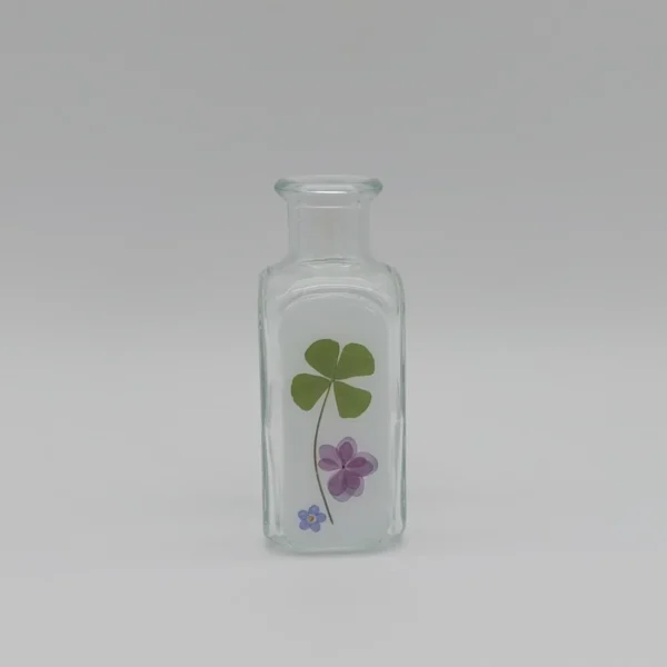 Glücksklee Glücksklee Vase mit echten Blumen