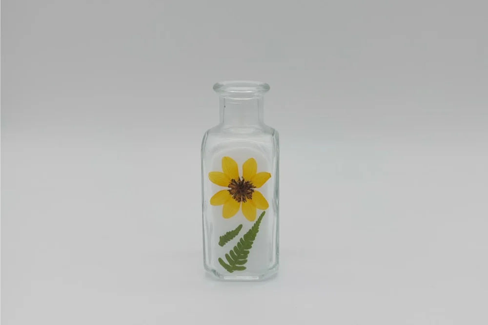 Goldmarie Goldmarie Vase mit echten Blumen