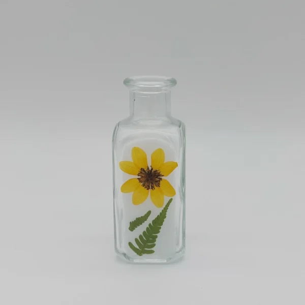 Goldmarie Goldmarie Vase mit echten Blumen