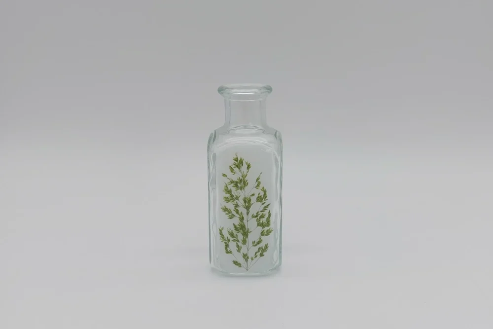 Gräser Gräser Vase mit echten Blumen