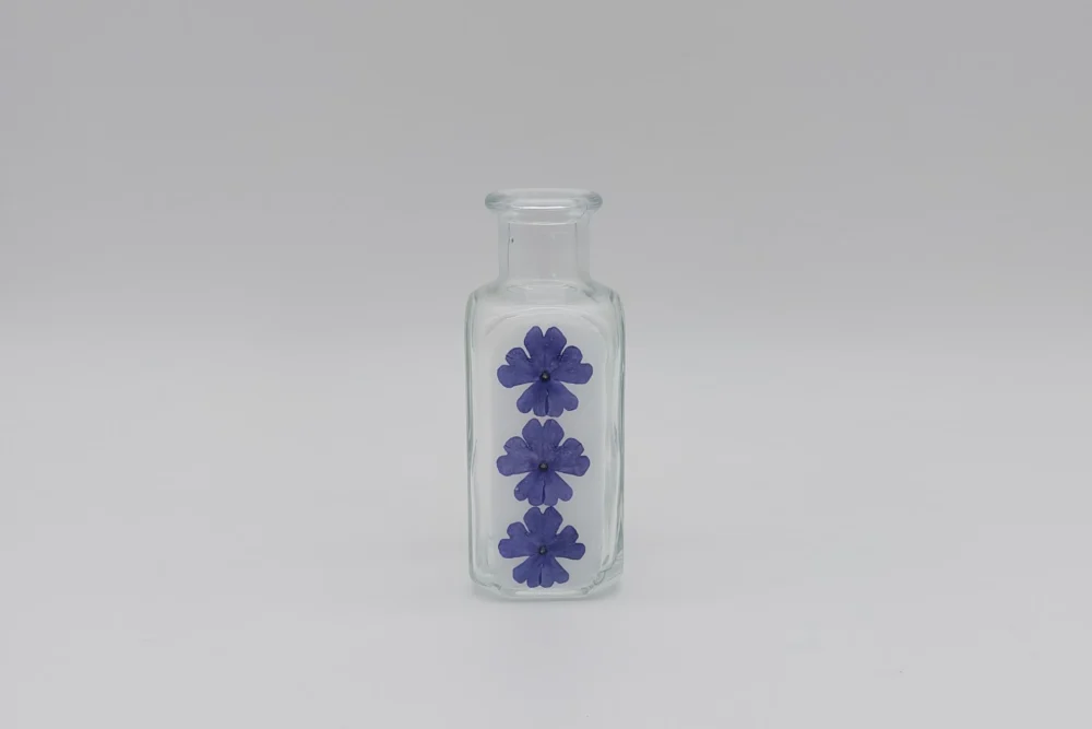 Vernene3 Verbene Blüten Vase mit echten Blumen